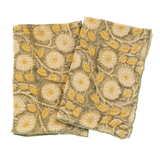 Marigold Block Print Tea Towel