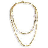 Chris Mixed Flat Pearl Necklace