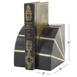 Marble and Gold Bookends