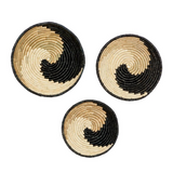 Black Seagrass Wall Basket