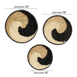 Black Seagrass Wall Basket