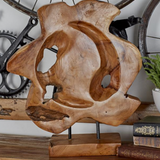 Teak Wood Live Edge Sculpture