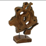 Teak Wood Live Edge Sculpture