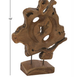 Teak Wood Live Edge Sculpture