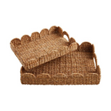 Scallop Woven Tray