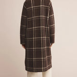 Mason Knit Plaid Coat
