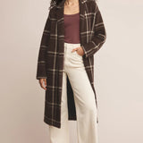 Mason Knit Plaid Coat