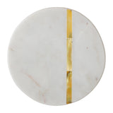 Marble and Gold Metal Coasters