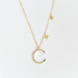 Gia Crescent Moon Necklace