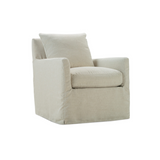 Lilah Slipcover Swivel Glider - Pearl