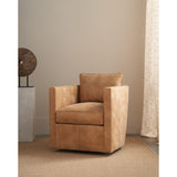 Rothko Swivel Chair - Butterscotch Leather