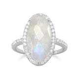 Rainbow Moonstone Ring