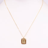 Johns Creek Cross Plate Necklace