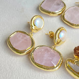 Sunset Pink Tourmaline Earrings