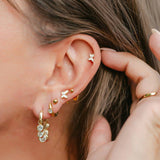 Trella Round Tassel Earrings