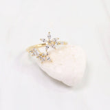 Carson CZ Flower Ring