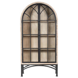 Mallory Washed Arched Cabinet