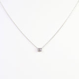 Lincoln CZ Baguette Necklace