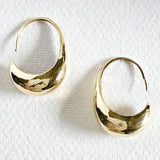 Brass Orb Earrings