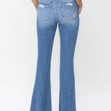 Mavis High Rise Panel Flare Jeans