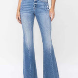 Mavis High Rise Panel Flare Jeans