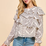 Christine Printed Blouse