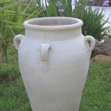 White Clay Pot 4 Handles