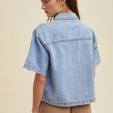 Eloise Denim Top
