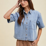 Eloise Denim Top