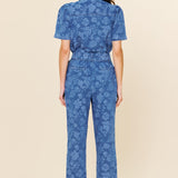 Lara Floral Denim Jumpsuit