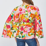 Floral Kimono Tie Top