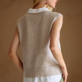 Mary Collared Sweater Vest