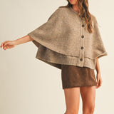 Knitted Cape Cardigan