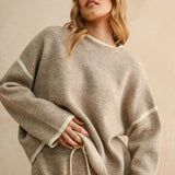 Etta Contrast Stitch Sweater