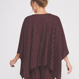 Fuzzy Striped Knit Top