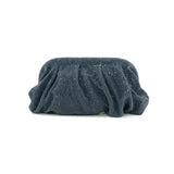 Navy Crystal Clutch