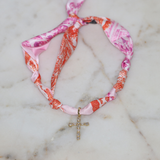 Blush Scarf Necklace