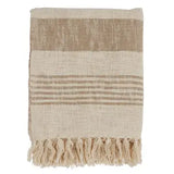 Striped & Tassel Throw