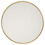 Metal Edge Round Mirror 51"