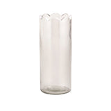 Scalloped Glass Bud Vase