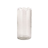 Scalloped Glass Bud Vase