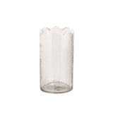 Scalloped Glass Bud Vase