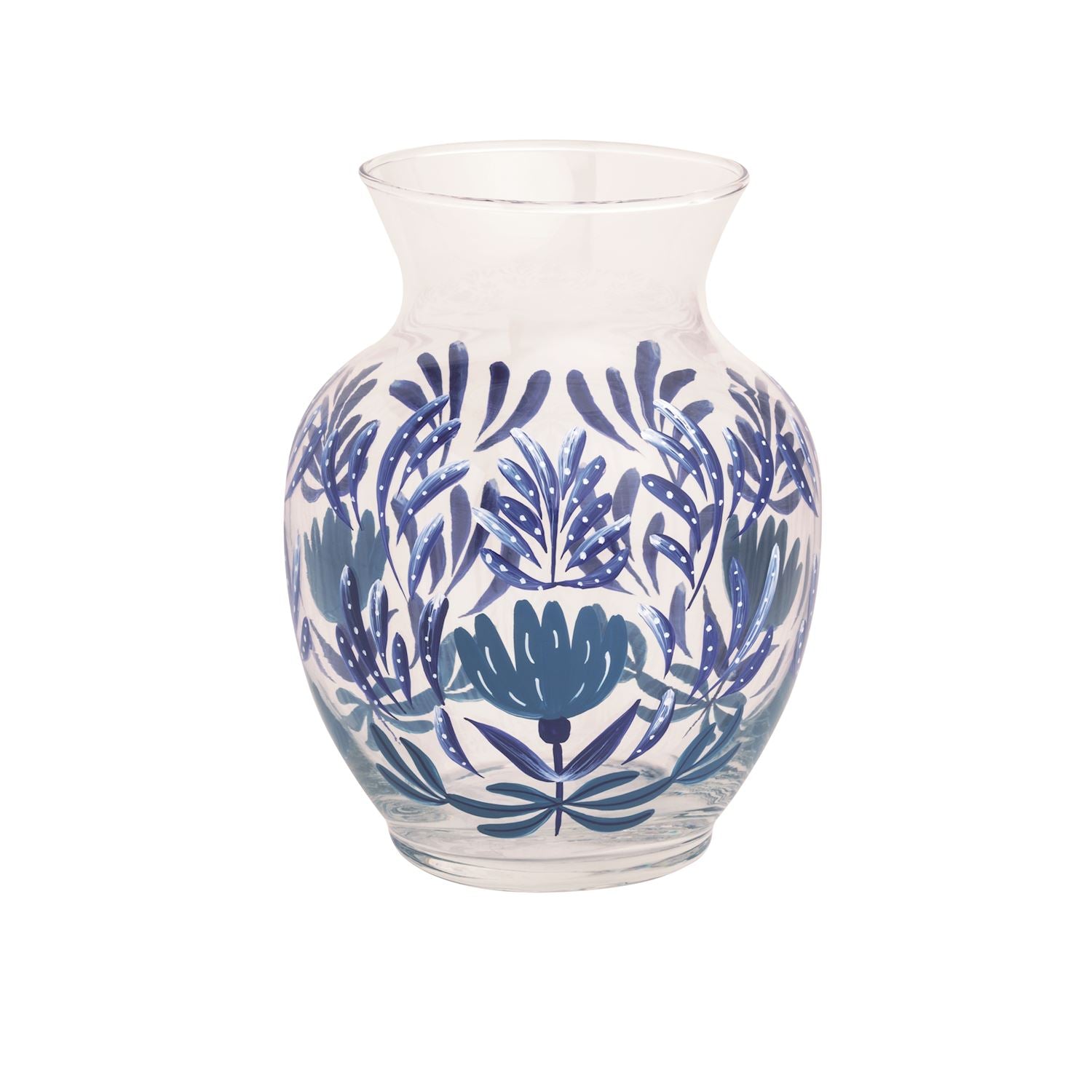 Blue Floral Vase