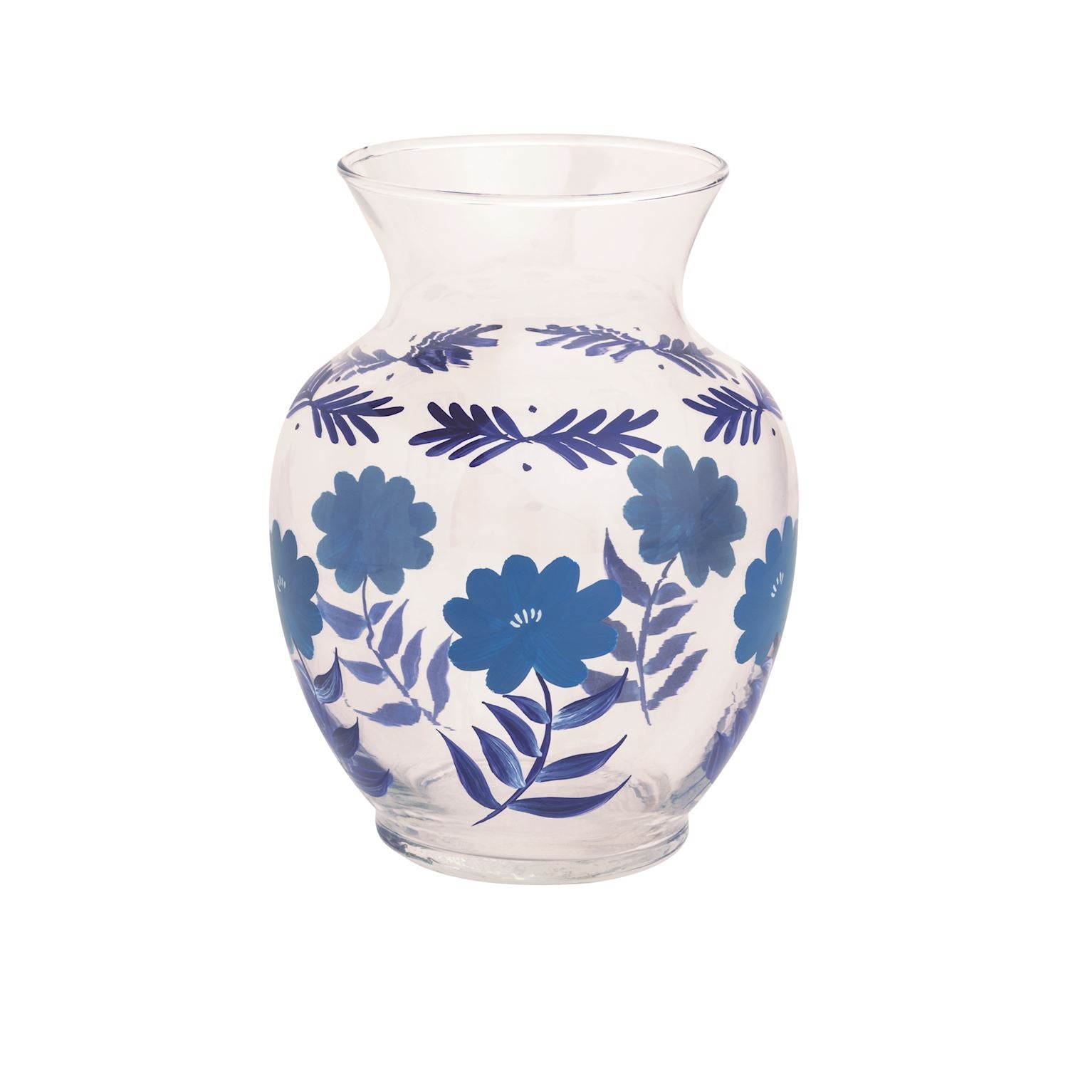 Blue Floral Vase