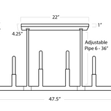 Wolfe Linear Chandelier