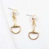 Davis Horsebit Earrings
