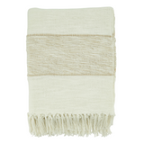 Natural Stripe Throw