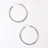 Arden Satin Hoop Earrings