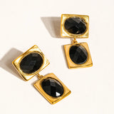 Chance Square Stone Earrings