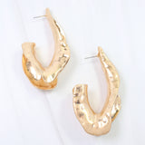 Henderson Hammered Artsy Hoop Earrings